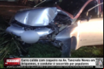 Carro colide com coqueiro na Av. Tancredo Neves em Ariquemes, e condutor é socorrido por populares – Vídeo