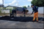 Águas de Ariquemes avança com obras de requalificação asfáltica no município