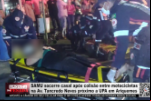 SAMU socorre casal após colisão entre motocicletas na Av. Tancredo Neves próximo a UPA em Ariquemes – LIVE: ESTAMOS NO AR! PROGRAMA BRONCA DA PESADA