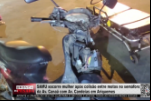 SAMU socorre mulher após colisão entre motos no semáforo da Av. Canaã com Av. Candeias em Ariquemes – Vídeo