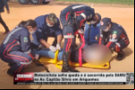 Motociclista sofre queda e é socorrida pelo Samu na Av. Capitão Silvio em Ariquemes – Vídeo