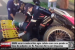 SAMU socorre motociclista após colisão com carro parado na faixa de pedestres na Av.Tancredo Neves em Ariquemes – Vídeo