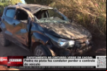 CAPOTAMENTO NO CINTURÃO VERDE EM CACOAL – Pedra na pista fez condutor perder o controle do veículo – Vídeo