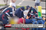SAMU soccorre idosa que foi atropelada enquanto ava pela faixa de pedestre na Av. Canaã de Ariquemes – Vídeo