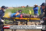 SAMU socorre motociclista após colisão em traseira de caminhão na Av. Hugo Frey de Ariquemes – LIVE: ESTAMOS NO AR! PROGRAMA BRONCA DA PESADA